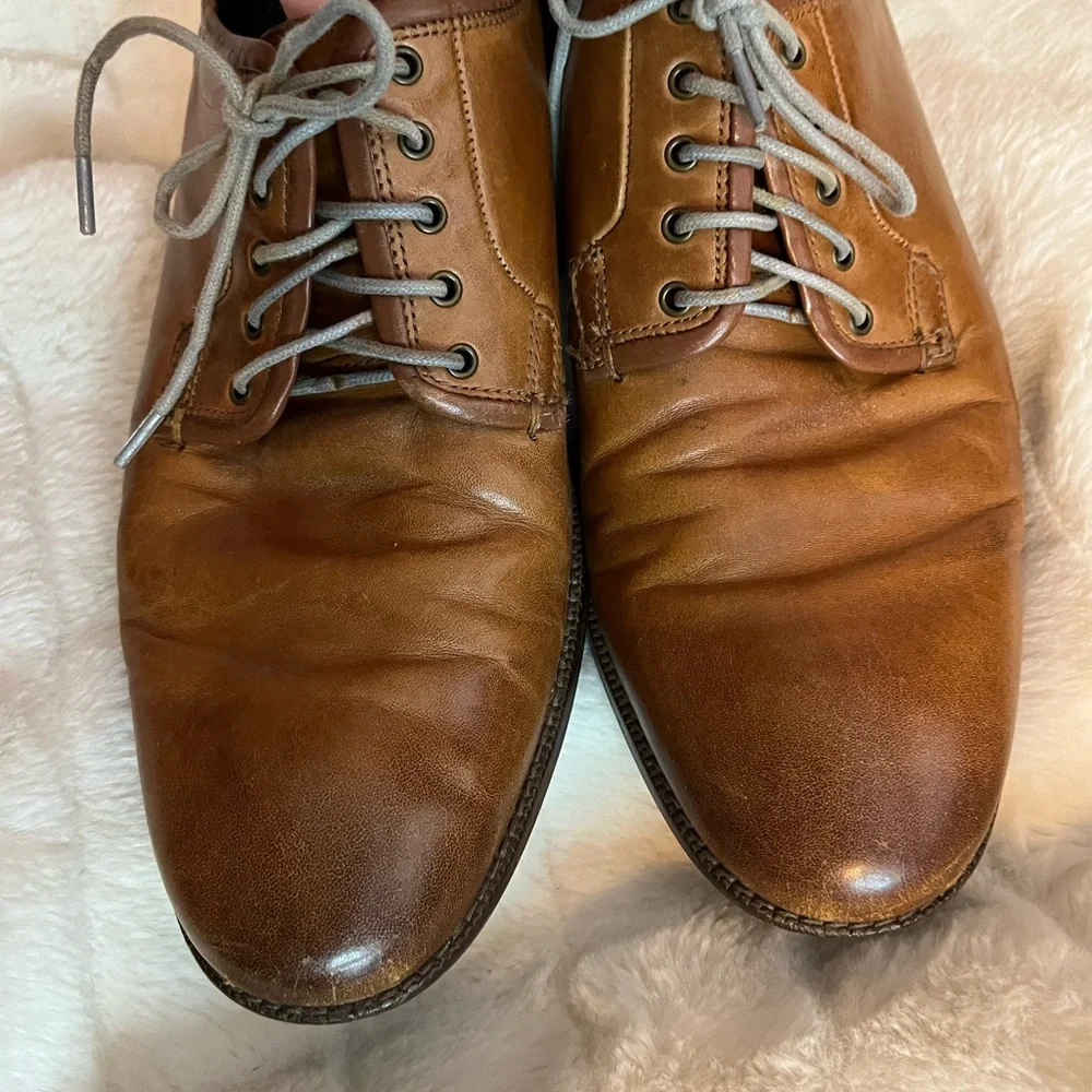 Cole Haan Grand Postman Mens 8.5M Brown Oxford Lace Up Workwear Office Shoes